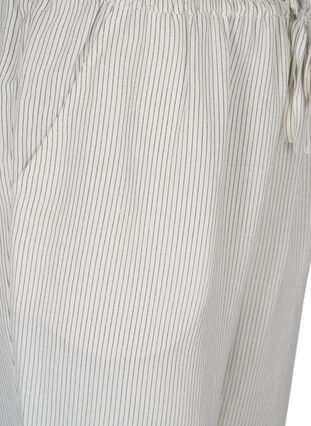 Cropped trousers with stripes, White Stripe, Packshot image number 2