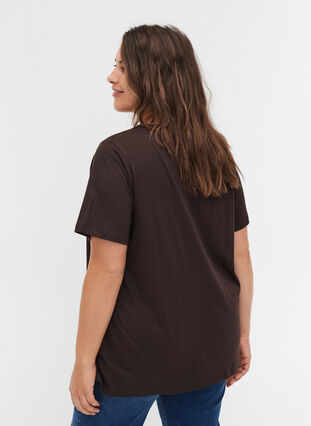 Organic cotton T-shirt with print, Molé, Model image number 1