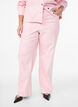Coloured Myra jeans with stripes and wide legs, Pink, Model image number 2