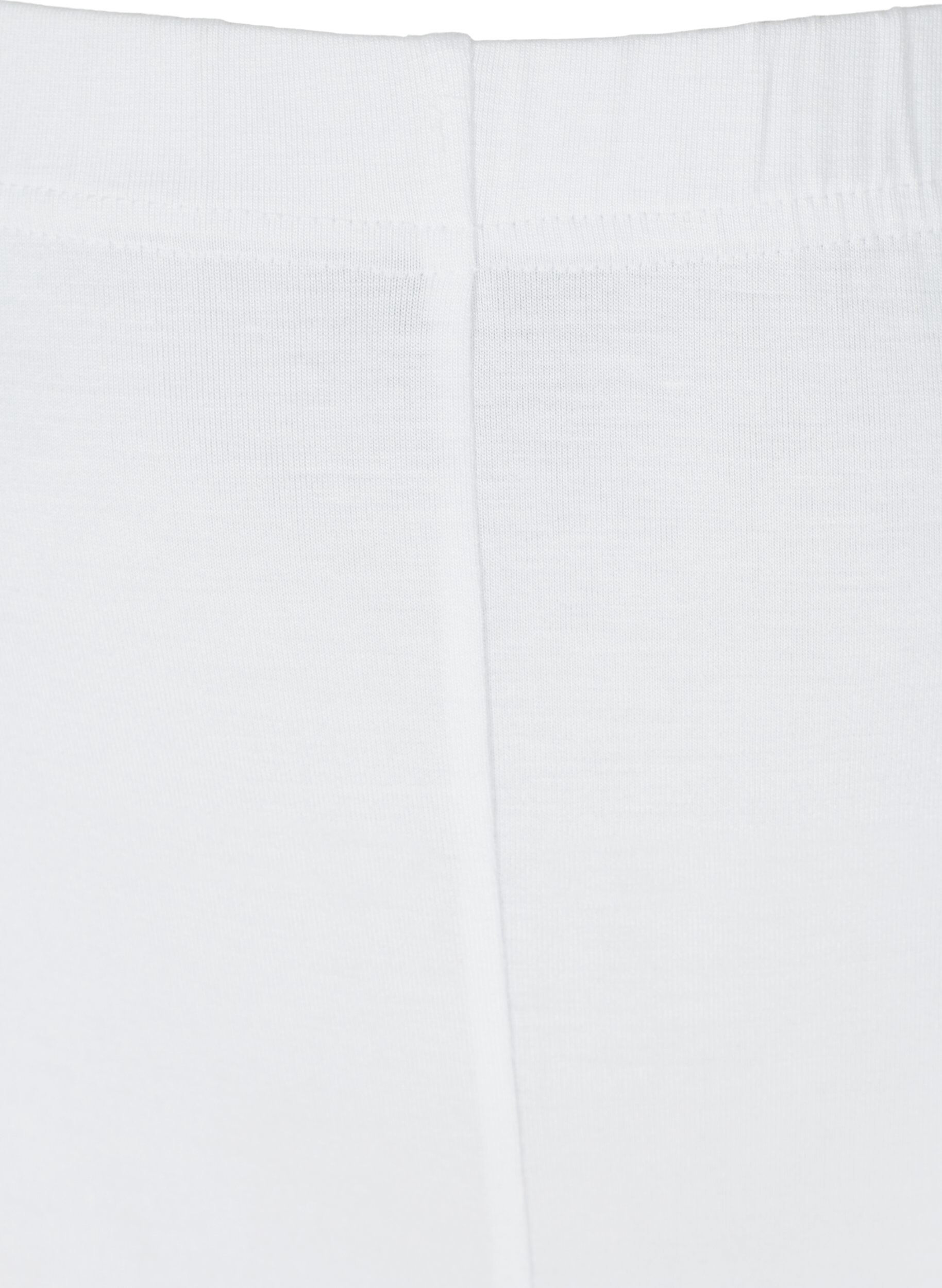 Zizzifashion 3/4 length basic leggings, Bright White, Packshot image number 2