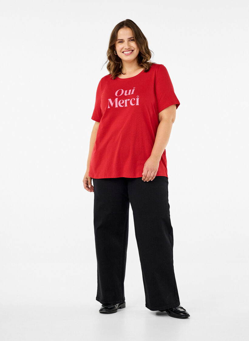 FLASH - T-shirt with motif, Red, Model image number 1