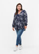 Floral print viscose shirt with long sleeves, Navy B./Big Fl.AOP, Model image number 2