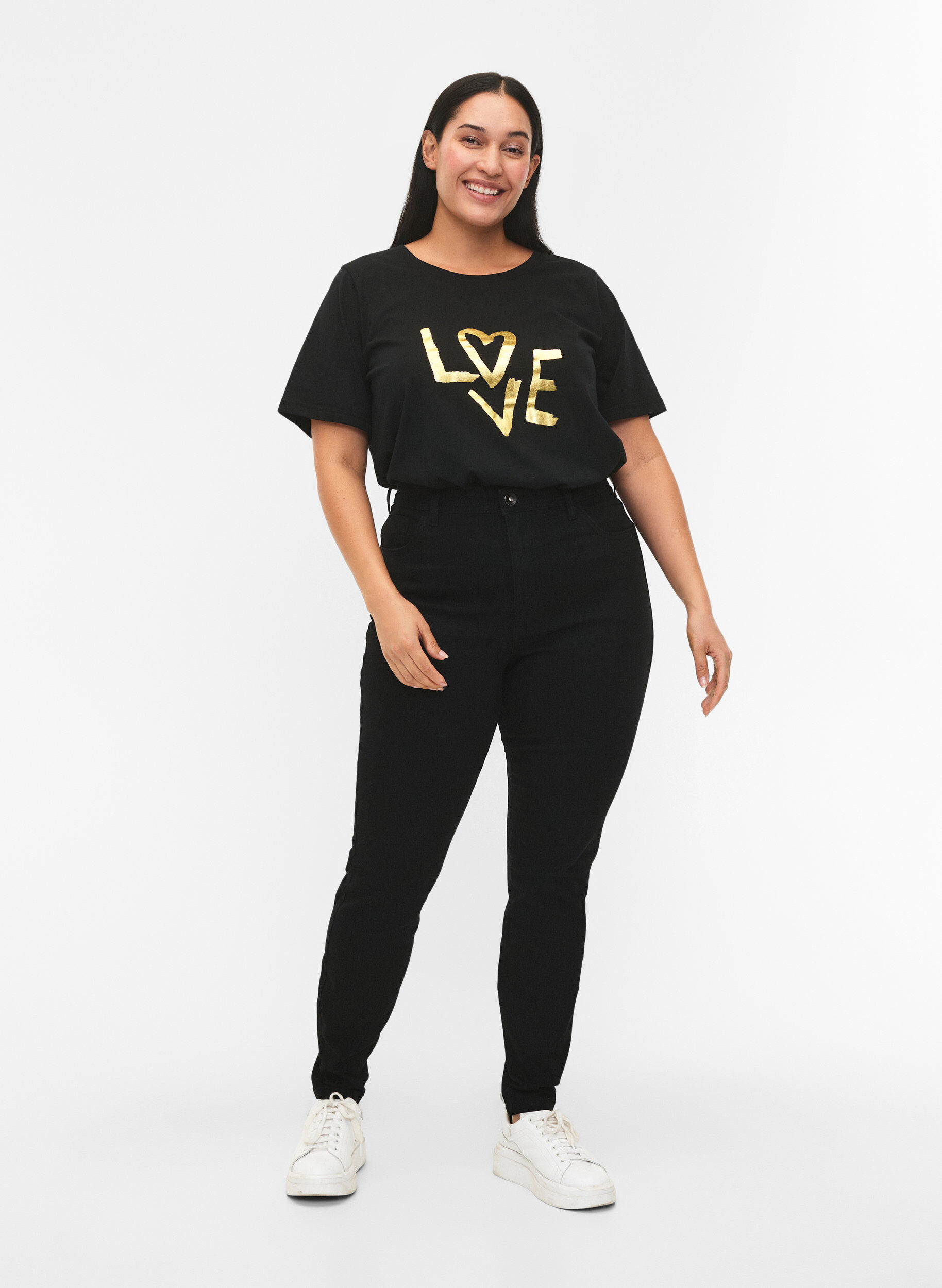 Zizzifashion FLASH - Jeans with super slim fit, Black, Model image number 0