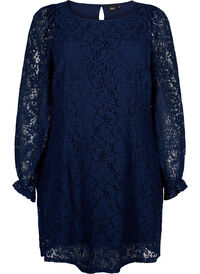 Lace dress with long sleeves