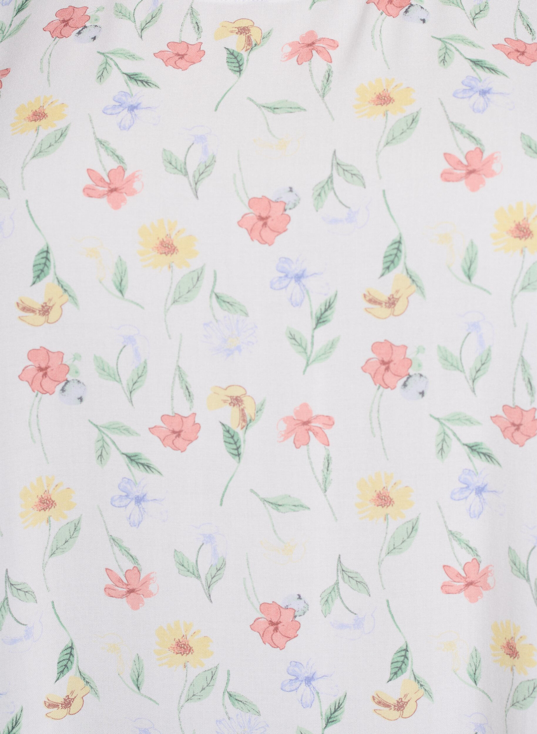 Zizzifashion Dress in viscose with cutline, White, Packshot image number 2