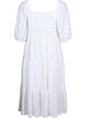 Maxi dress with lace pattern and a square neckline, White, Packshot image number 1