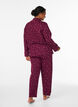 Cotton pyjama trousers with high waist, Red, Model image number 1