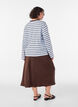 Satin midi skirt, Brown, Model image number 1
