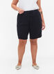 Loose cotton shorts with pockets, Blue, Model image number 4