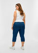 Cotton blend capris, Dark blue denim, Model image number 0