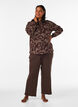 Hoodie with all-over print, Brown, Model image number 1