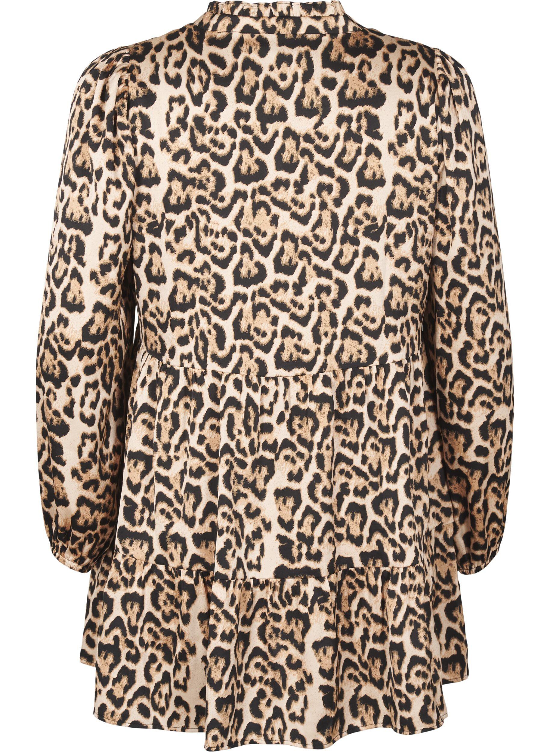 Zizzifashion Tunic with leopard print and long sleeves, Leo AOP, Packshot image number 1