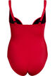 Padded swimsuit with draping, Red, Packshot image number 1