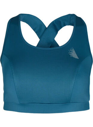 Sports top with a decorative details on the back, Midnight, Packshot image number 0