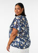 Blouse with balloon shape and wing sleeves, Blue, Model image number 2