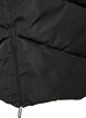 Long puffer coat with hood and pockets, Black, Packshot image number 3