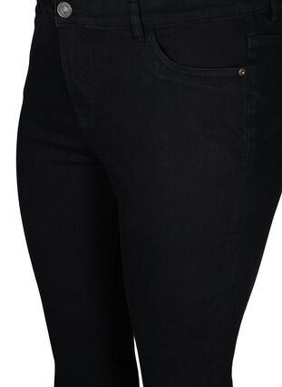 Promotional item - Cropped Amy jeans with slit, Black, Packshot image number 2