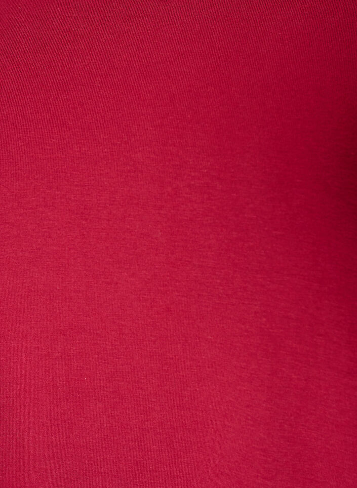 Basic plain cotton t-shirt, Red, Packshot image number 2