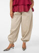 Balloon trousers with pockets and an elasticated waistband, Beige, Model image number 2