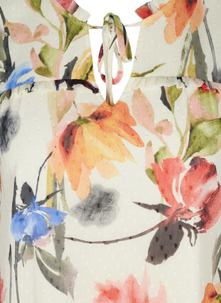 Sleeveless tunic with print and tie detail, Snow White AOP, Packshot image number 2
