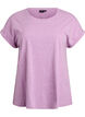 Melange t-shirt with short sleeves, Purple, Packshot image number 0
