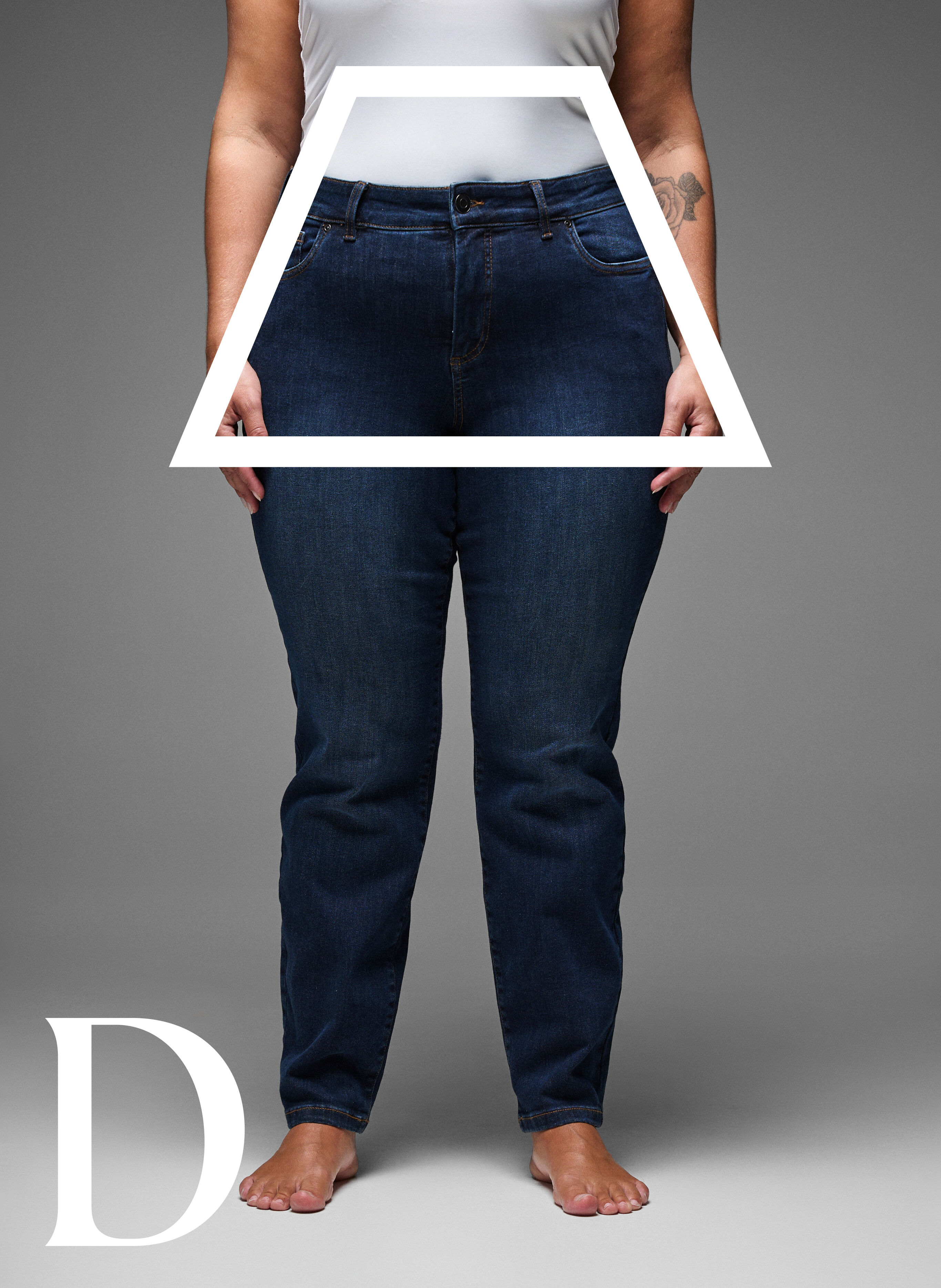 Zizzifashion Slim fit jeans with a regular waist, Dark Blue, Model image number 3