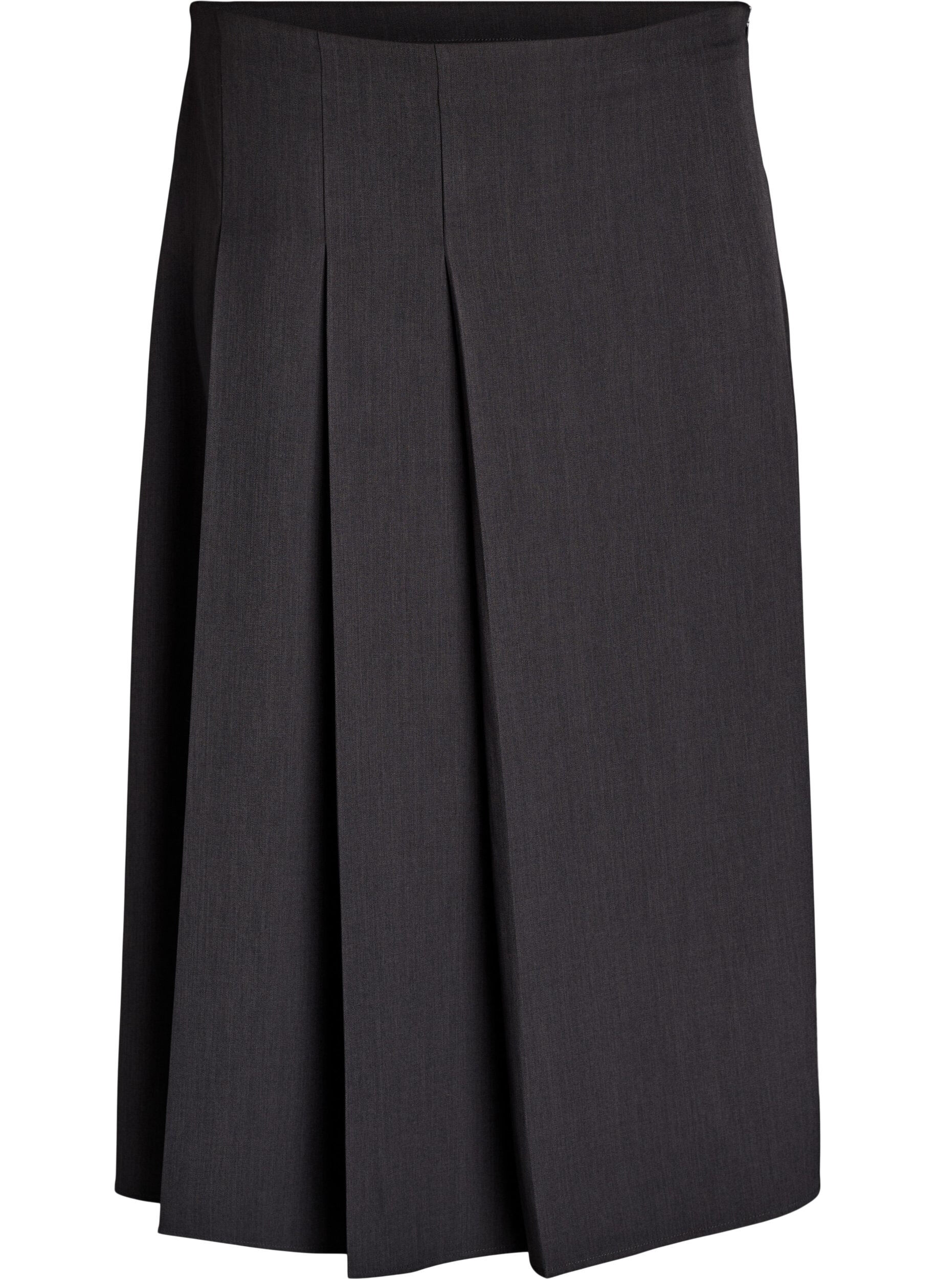 Midi skirt with wide pleats