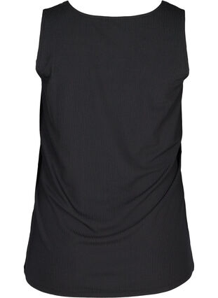 Close-fitting top with a lace trim, Black, Packshot image number 1