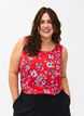 FLASH - Sleeveless top with print, Red, Model image number 0