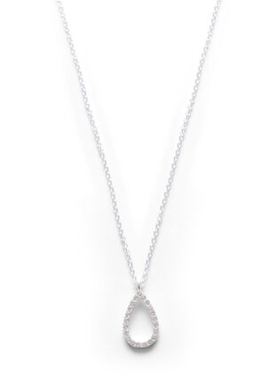 Silver-Toned Necklace with Pendant, Silver, Packshot image number 0