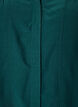 Blouse with ruffle collar and ruching, Green, Packshot image number 2