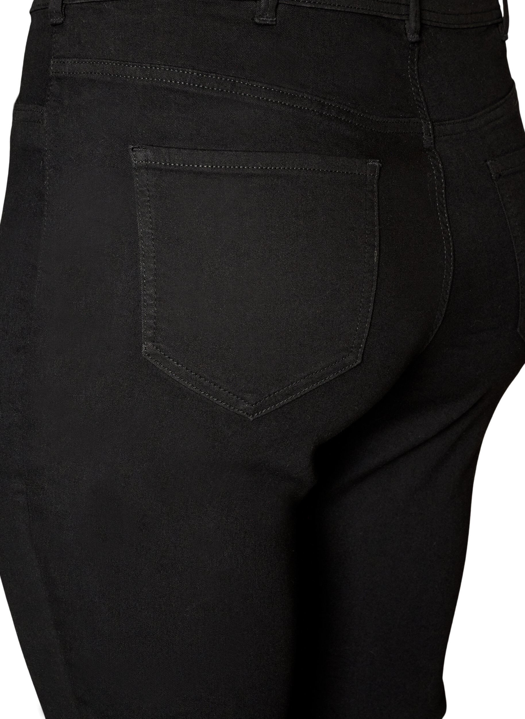 ZizzifashionAmy super slim fit jeans with a high waist, Black, Packshot image number 3