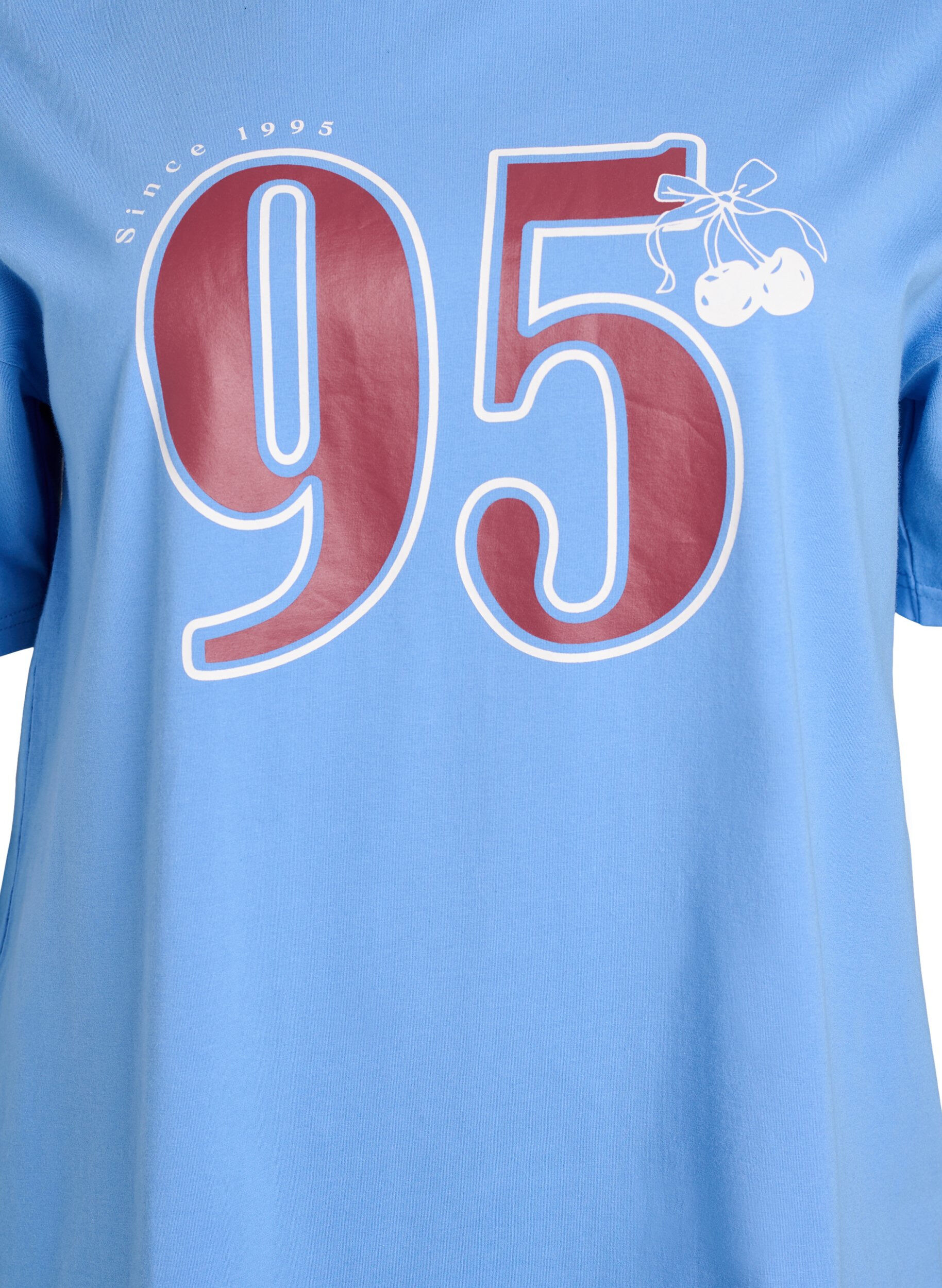 Zizzifashion Sporty t-shirt in organic cotton, Blue, Packshot image number 2