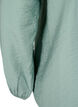 Viscose shirt blouse with ruffle collar, Chinois Green, Packshot image number 3