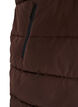 Long vest with hood and pockets, Brown, Packshot image number 3
