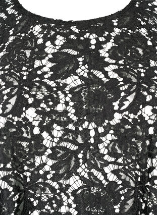 FLASH - Long sleeve lace blouse, Black, Packshot image number 2