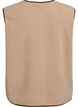 Teddy fleece vest with contrast trims, Beige, Packshot image number 1