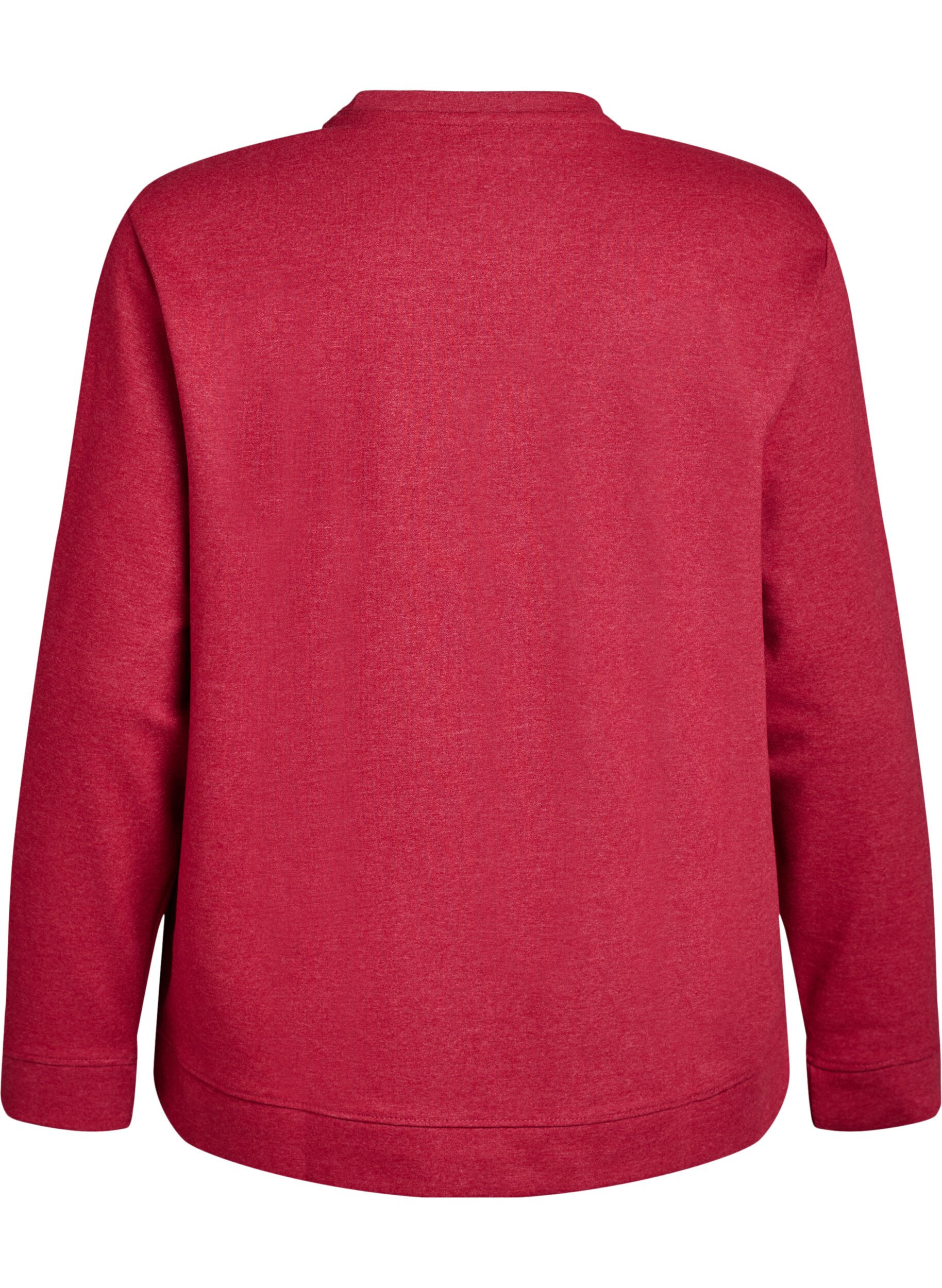 Zizzifashion FLASH - Sweatshirt with crew neck, Red, Packshot image number 1