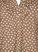 3/4 sleeve cotton blouse with polka dots, Coca Mocha Dot , Packshot image number 2