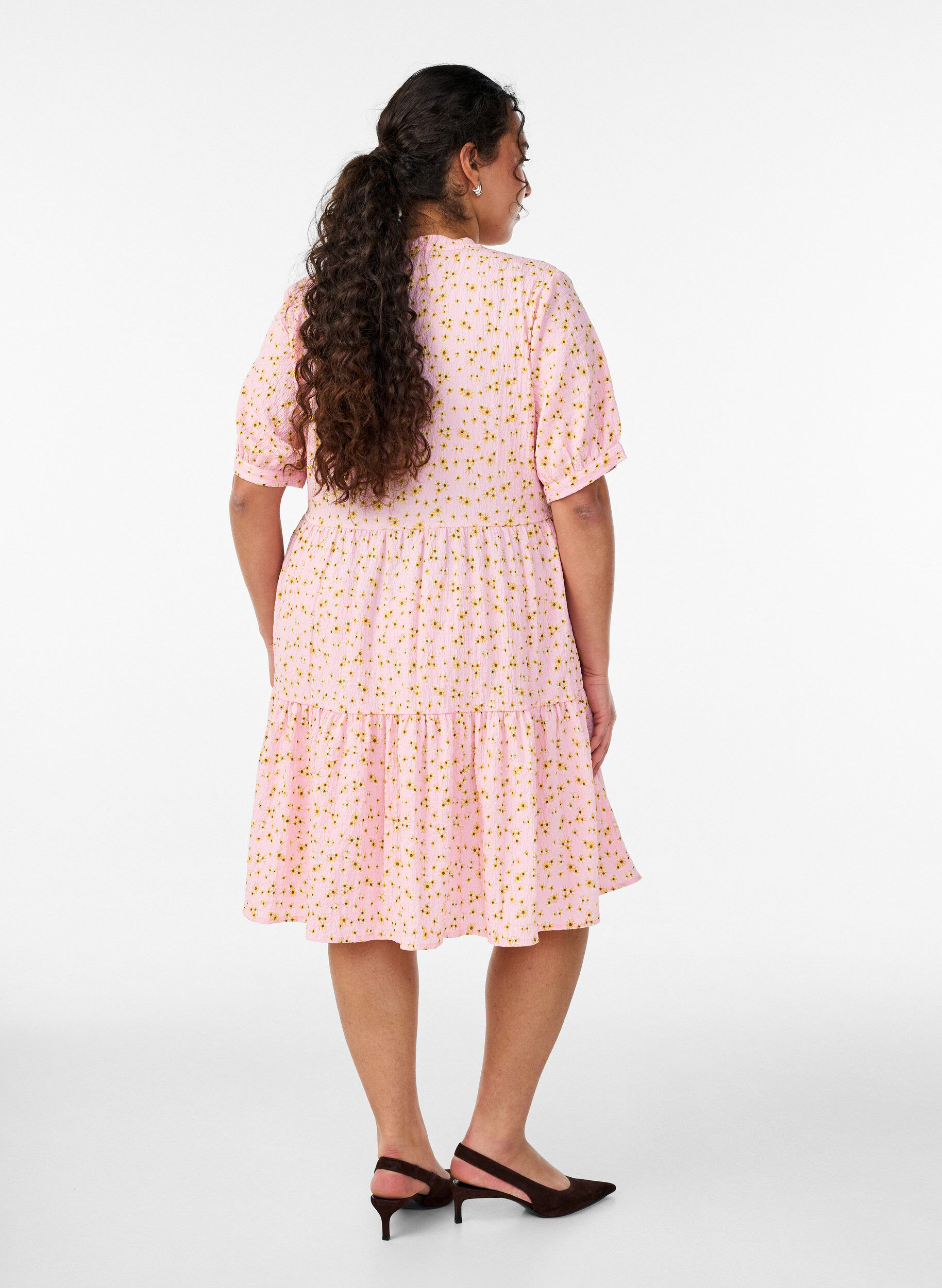 Zizzifashion Short A-line dress, Rose, Model image number 2