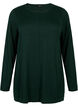 Knitted blouse in cotton-viscose blend, Green, Packshot image number 0