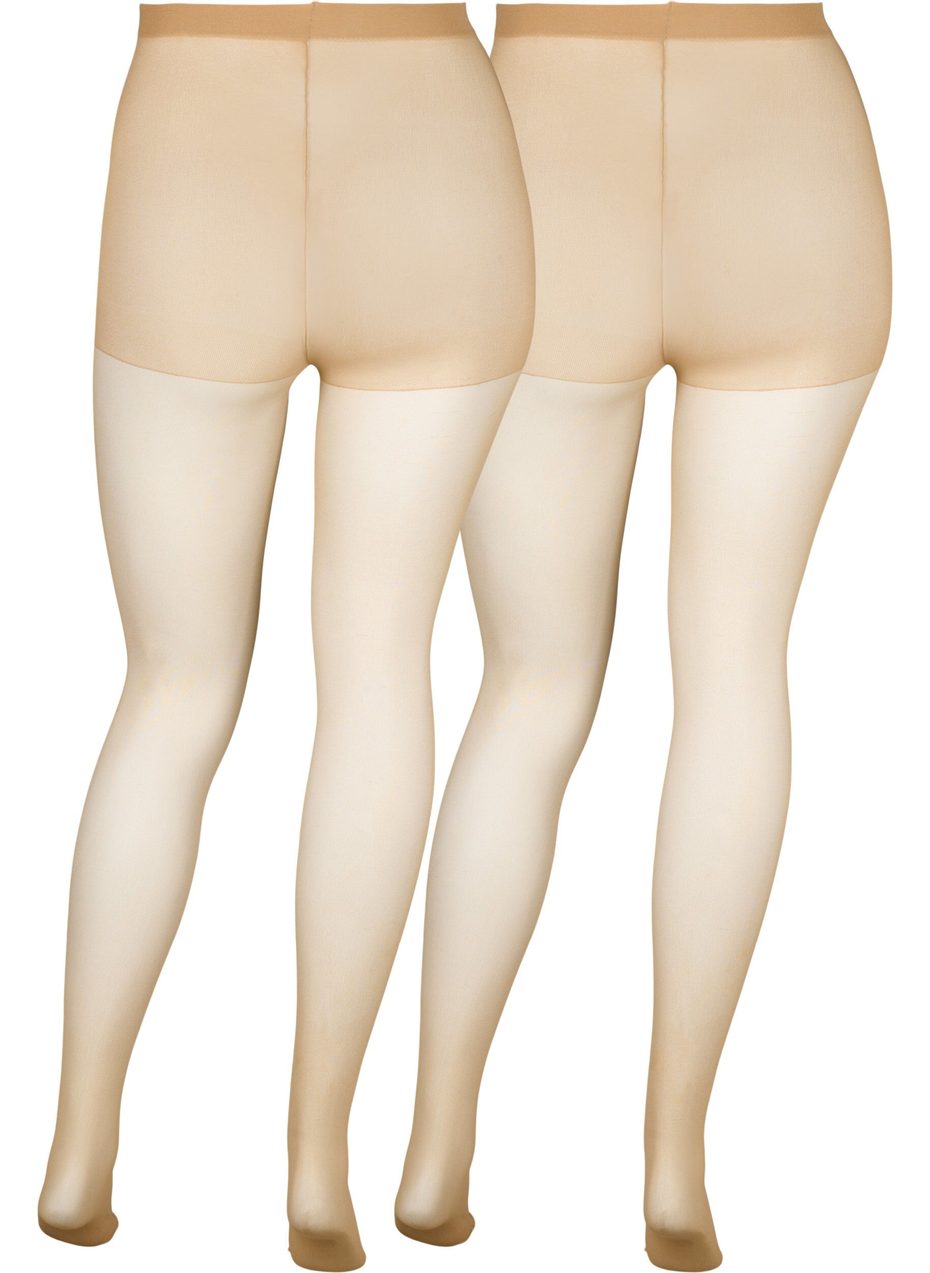 Zizzifashion 2-pack tights in 20 denier, Clear, Packshot image number 1