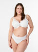 Padded lace bra with underwire, White, Model image number 1