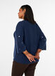 Jumper with hearts and 3/4 sleeves, Blue, Model image number 2