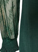 Tunic with sheer lace sleeves, Green, Packshot image number 4