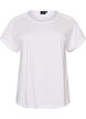 Cotton T-shirt with crochet detail, White, Packshot image number 0