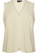 Striped vest in linen and viscose, Green, Packshot image number 0