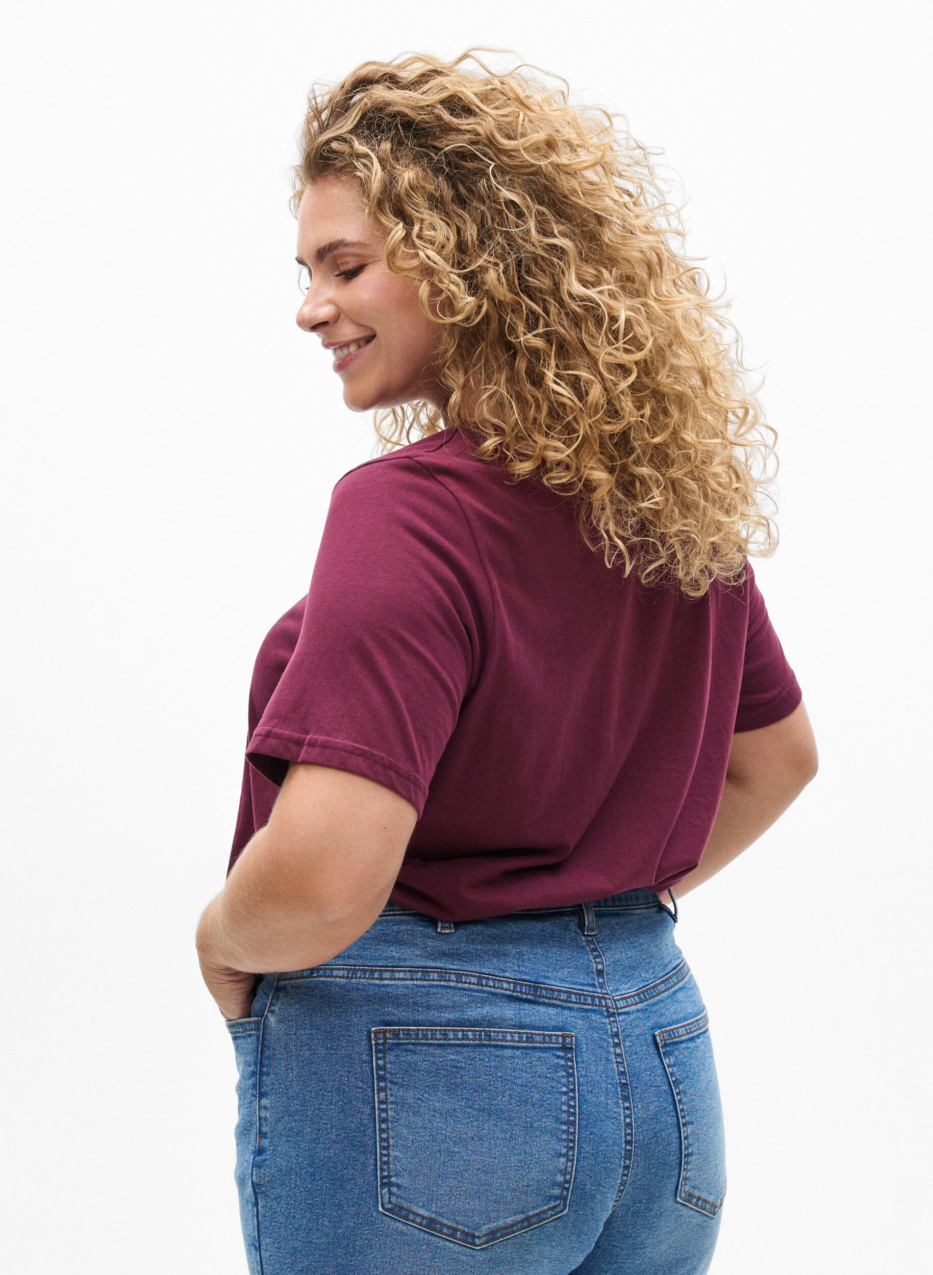 Zizzifashion T-shirt with motif, Red, Model image number 2