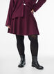 Short knitted A-line skirt, Dark Bordeaux, Model image number 3