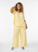 Loose trousers with elasticated waistband and pockets, Yellow, Model image number 0